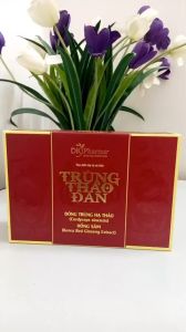 Viên uống Trùng Thảo Đan DK Pharma - Giúp bồi bổ sức khoẻ giảm mệt mỏi tăng sức đề kháng - Dùng cho trẻ từ 13 tuổi và người lớn Hộp 2 lọ x 30 viên