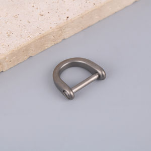 EELHOE | Titanium D Ring Key Shackle U Shape Key Ring Horseshoe Clasp For Car Fob DIY Leather Key Organizer Keychain