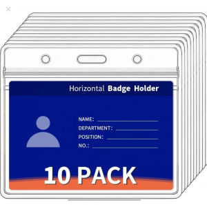 4x3 Vaccination Card Holder 10pk. Waterproof Scratch Less and Zip Resealable. ID Badge Holder Immunization Card Protector