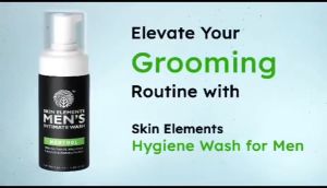 Skin Elements Intimate Wash for Men with Menthol | pH Balanced Foaming Hygiene Wash | Prevents Itching Irritation & Bad Odour | 120 ml | KKM Certified