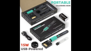 Bộ mỏ hàn thiếc sạc USB pin lithium 8W chỉnh 3 mức nhiệt dụng cụ hàn sửa chữa điện tử DIY gia đình tiện lợi