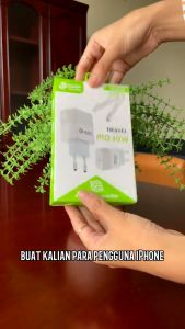 DAP D-AP1L Charger PD 30 Watt 3.0 A Port Type C Include Cable C to Linghtning - Garansi 1 Tahun