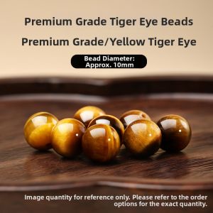 HUAKAIYUNDUO | Natural Tiger Eye Beads DIY Handcrafted Jewelry Components