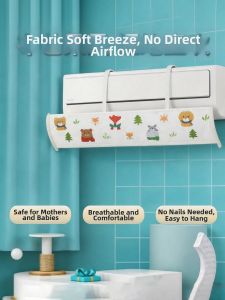 SIVASS | Airflow Preventive Air Conditioner Deflector for Moms and Babies Easy-to-use Wall-mounted