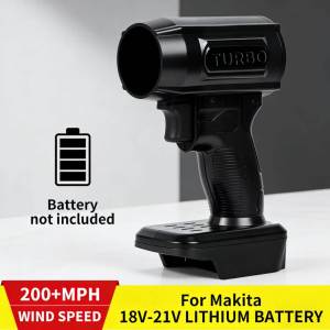 Fulguris Brushless Electric Turbo Blowers Jet Fan 200M/S Handheld Leaf Blower Dust Blowing for Makita 18V-21V Battery Pins