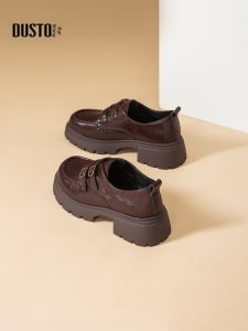 DUSTO | Thick Sole Loafer Shoes Retro Versatile