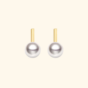Helas | Music Note Akoya Seawater Pearl Earrings 18K Gold
