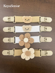 กิ๊บติดกระโปรงเด็ก กิ๊บติดเสื้อผ้าแบบไม่หลุดรุ่นดอกไม้และหมี สายยางยืด หัวเข็มขัดแบบซิปสำหรับเด็ก คอลเลกชั่นฤดูใบไม้ผลิและฤดูร้อน