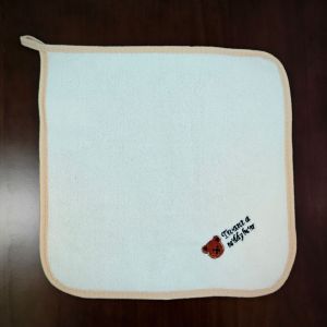 Embroidered Cartoon Coral Fleece Face Cloth 26*26cm