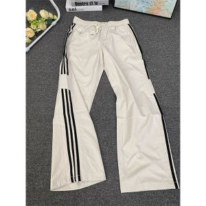 Quần Ống Đứng American Dry Fast Mỏng Nam Quần Thể Thao Thường Ngày Sọc Ba Sọc Quần Ống Rộng Rộng Rãi Mùa Hè