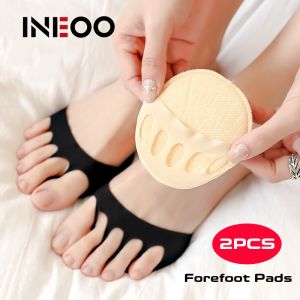 INEOO 2Pcs Five Toes Forefoot Pads for Women High Heels Half Insoles Calluses Corns Foot Pain Care Absorbs Shock Socks Toe Pad Inserts