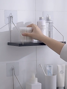 Floating Shelves Hanging Wall Wooden Wall Shelf Decor Bookshelf Display Rack With Wall Nails & Hooks