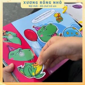 Combo 2 phiên bản beezi book - Sách bóc dán vui nhộn cho bé - Lalalababy