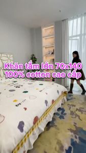 Khăn Tắm Lông Cừu Siêu Mềm 70x140cm Thấm Nước Cực Tốt Mau Khô Không Xù Lông Nhiều Màu Pastel Đẹp