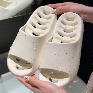 Indoor Bathroom Slippers Hollow out Drainage Couples Slippers Lightweight Soft Bottom EVA Anti-Slip Odor Resistant Summer Sandals
