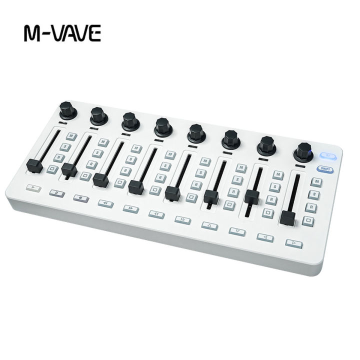 M-VAVE SMC-Mixer Wireless MIDI Controller, 43 Buttons 8 Faders 8 Knobs ...