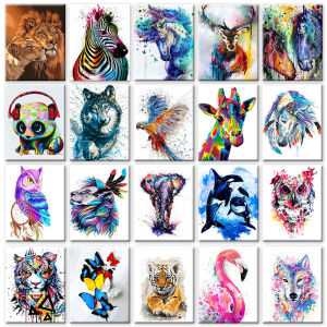 40x50cm Frameless Painting By Numbers Animals On Canvas Pictures By Numbers Acrylic Paint By Number Home Decor Digital Painting