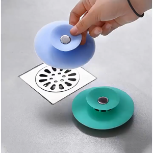 กรองเส้นผม ซิลิโคน จุกปิดท่อ ที่ปิดท่อน้ำทิ้ง ป้องกันท่ออุดตัน ฝาปิดท่อดักจับสิ่งสกปรก (ร้านไทย) G3307