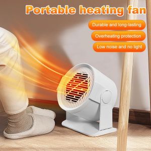 Portable Desktop Electric Heater for Home and Office Mini Warm Air Fan for Desk Use and Foot Warmer for Cozy Comfort