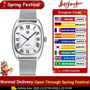 RollsTimi Watch Man Top brand luxury Quartz Watch Stainless Steel Machinery Sweeps in Seconds sport waterproof Mens Wristwatch