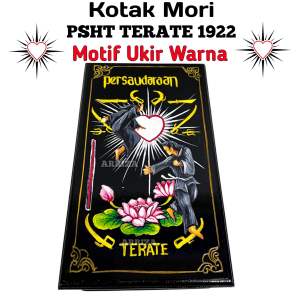 Kotak Mori Psht Kayu Jati Motif Ukir Warna Sambung Duel Psht Terbaru (FREE UKIR NAMA) / Tempat Penyimpanan Sabuk Mori Psht Terate 1922 / Tempat Mori Psht / Kotak Tempat Penyimpanan Mori Sh Psht / Kotak Mori Psht Aesthetic / Kotak Mori Psht Anti Rayap
