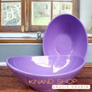 mangkuk oval melamin tebal isi 2 pcs mangkuk saji lonjong oval cekung terlaris