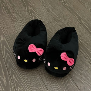 Dép Bông Dày Ấm Áp Mùa Thu Đông Có Gót Cho Nữ Dép Bông Nhung Lông Cừu Dễ Thương Cho Bé Gái Dép Bông Đế Mềm Cho Bé Gái