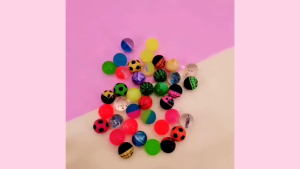 【Local Seller】32mm Bouncy Bouncing Funny Colorful Rubber Ball Toys for Capsule Candy Game Machine Bola Main