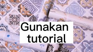 Lantai PVC Stiker Lantai Kamar Mandi Perekat Diri 2 Meter Tahan Air Stiker Dinding Toilet Non-Slip