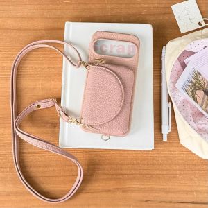 Crossbody Lanyard Phone Case For Google Pixel 10 Pro XL 10A 9A 9 8 8A 7A 7 6A 6 Mirror Zipper Card Holder Wallet Leather Cover