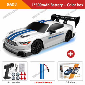 RC Drift Car 4WD Remote Control High Speed Racing Vehicle with LED Lights 2.4GHz Radio 4x4 Off-Road Truck Toy for Children Kids
