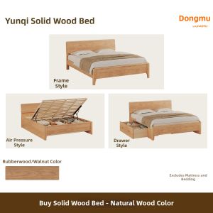 DONGMU | Nordic Style Double Bed with Slat Support
