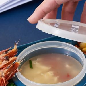 KOTAK TEMPAT BEKAL MAKAN TRANSPARAN LAUNCH BOX SOUP SENDOK SET