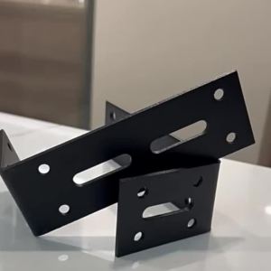 Giá Đỡ Góc Chữ L Bằng Kim Loại Có Thể Điều Chỉnh Màu Đen Có Rãnh Dùng Sửa Chữa Đồ Nội Thất Hỗ Trợ Góc Vuông Cho Tủ Kệ Sách Tủ Quần Áo