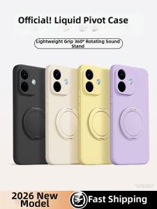DAOWAIREN | Rotatable Stand Protective Liquid Silicone Case