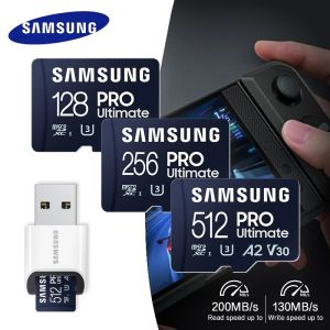 Samsung 128GB 256GB 512GB 1TB 2TB U3 V30 High Speed C10 UHS-I A2 Pro Final Micro SD Card With 3.0 Camera Reader
