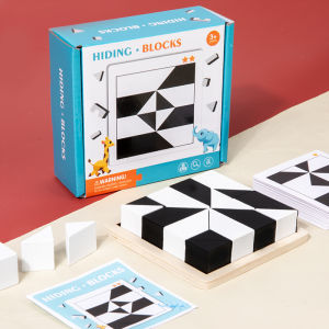 Montessori Gỗ 3D Ghép Hình Hình Dạng Hình Học Khối Xây Dựng Đồ Chơi Giáo Dục Cho Trẻ Em Từ 3-6 Tuổi Rèn Luyện Tư Duy Logic Quà Tặng