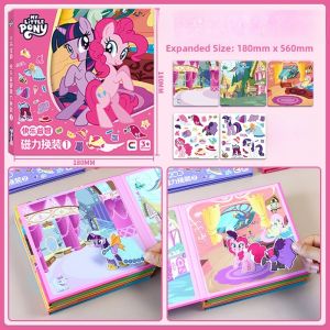 My Little Pony Magnetic Puzzle Early Education Toys for Children Aged 3 to 6 Princess Kindergarten Baby Magnetic Educational Assembly