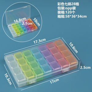 Diamond Painting Storage Box Compartments Clear Plastic Bead Organizer Container Art Supplies Jewelry Bead Storage Case