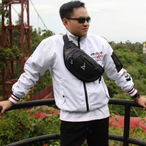 AKHTARSQUAD-TAS WAIST BAG PRIA ANTI AIR RESLETING WATERPROOF