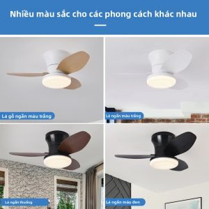 Quạt Trần LED Có Điều Khiển Từ Xa Quạt Trần Điện Tối Giản Phong Cách Bắc Âu Để Trang Trí Phòng Khách Nhà Hàng