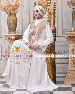 KAFTAN LEBARAN DAN PESTA MUSLIMAH DRESS MEWAH ELEGAN PREMIUM CERUTY BABYDOLL - NS VR KAFTAN