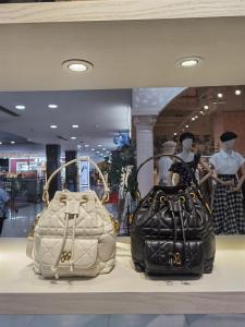 OMI Womens Fashionable Leather Bucket Bag 2025 New Style Single Shoulder Crossbody Handbag Soft Casual Solid Color