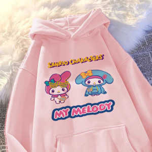 Áo Nỉ Có Mũ Trùm Đầu Cho Bé Gái Mùa Thu Đông Phong Cách Mới Trang Phục Trẻ Em Đa Năng Thoải Mái Cotton 100% in Họa Tiết Hoạt Hình