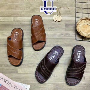 Dép da nam thời trang hàng gia công cao cấp đường may đẹp chắc chắn sang trọng UMEDO - TT367