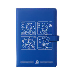 Doctors Pocket Notebook PU Leather Business Meeting Record Book Nurse Small Square Book Office Supplies General Notebook