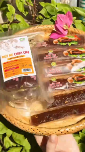 Mứt Me Sấy Khô Nguyên trái không hạt Ngọt  Ngọt Thơm Ngon Dẻo Dai Ăn Vặt Thành Long túi zip 500gr/200Gr