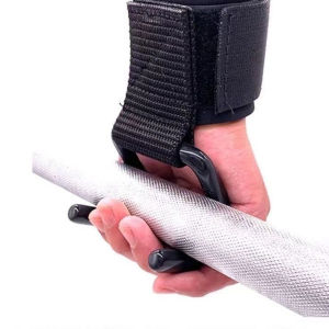 Amoki【Ready in Stock】 1Pc Lifting Hook Power Hook Wrist Strap Non-Slip Hard Pull Hook Pull-Up Hand Strap Grip