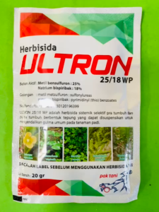 Herbisida Pengendali Gulma Padi ULTRON 25/18WP 20gr dari PAK TANI