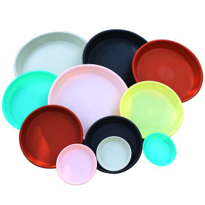 ถาดฐานพลาสติกเรซินหนา แผ่นดูดซับน้ําทรงกลม ขนาดใหญ่ เหมาะสําหรับพืชกระถางและฉ่ํา